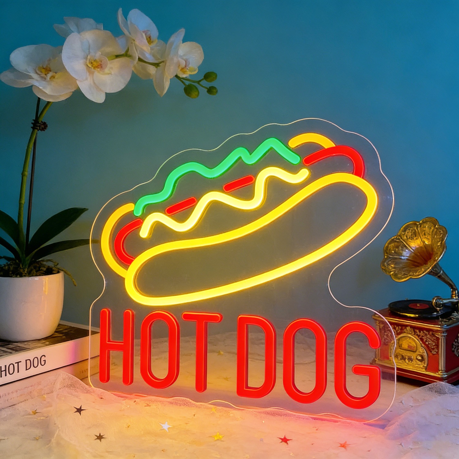 Commercial Kitchen Windows - HOT DOG Neon Sign Food Shaped