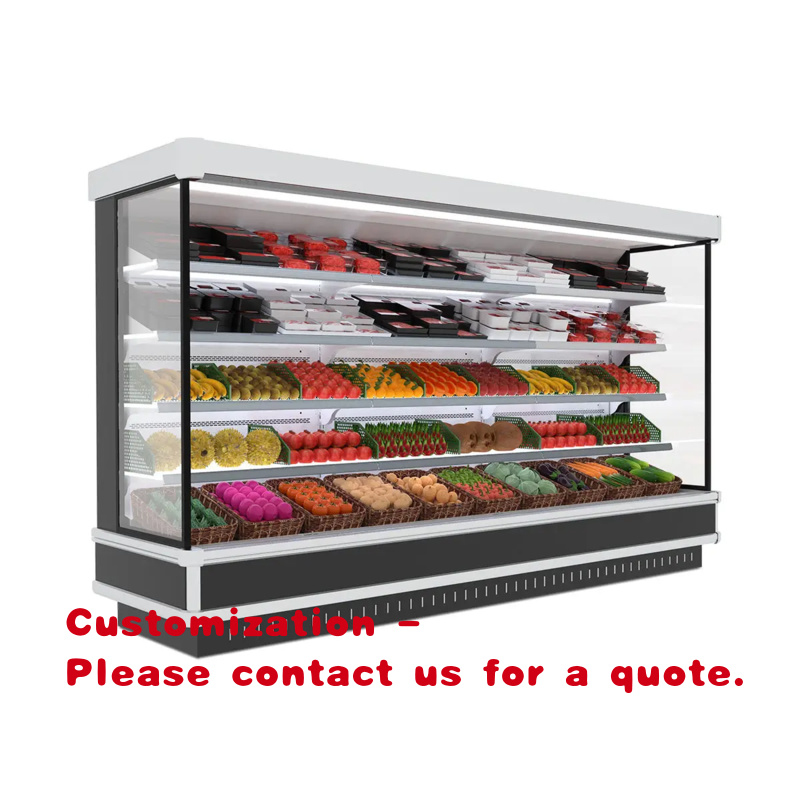Refrigerated Display Case - custom.Hot Sale Double-Door Freezer Upright Glass