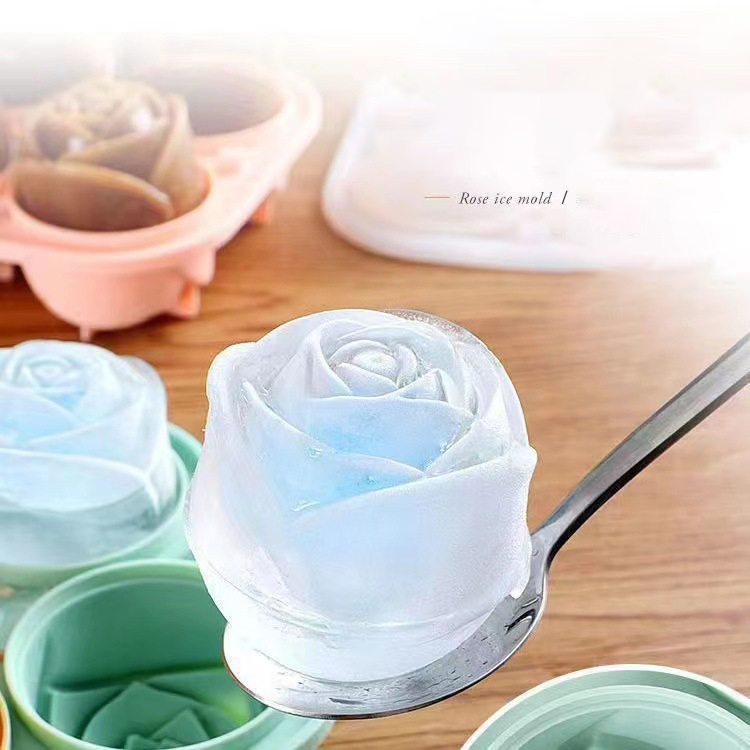 Commercial Kitchen Setup - 3D Rose Ice Molds 4 Holes