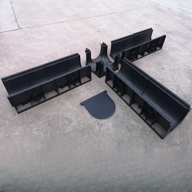 Commercial Kitchen Manufacturers - HDPE finished linear drain, plastic u-shaped