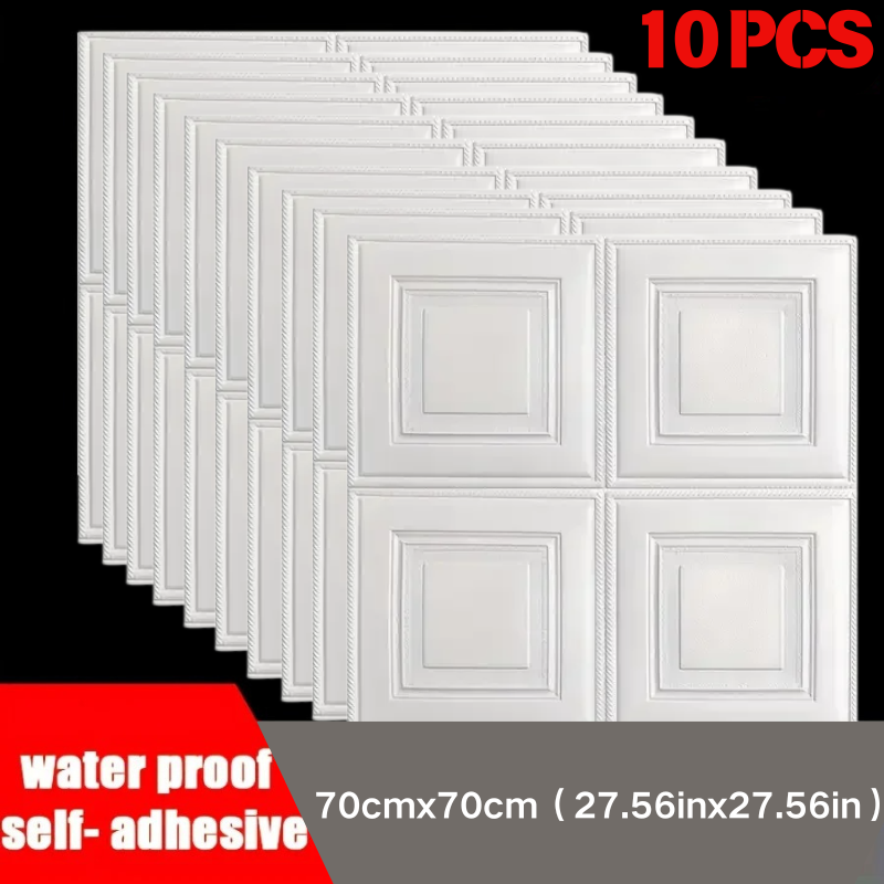 Commercial Kitchen Wall Panels - 70*70cm anti collision waterproof wallpaper wall