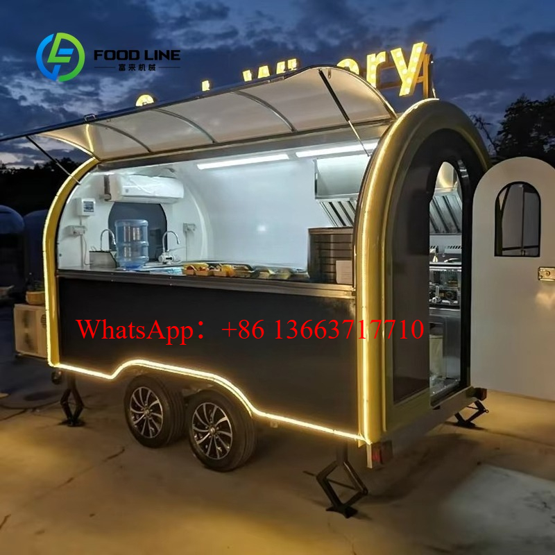 Commercial Kitchen Windows - Customized Round Food Trailer Top Quality