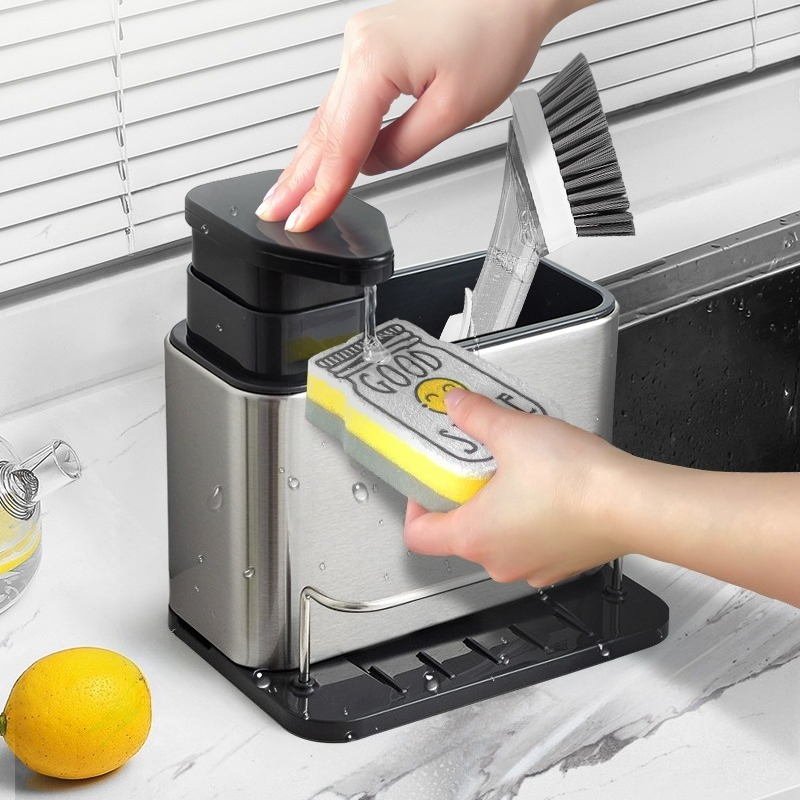 Commercial Kitchen Sink - 1PC Multifunctional Stainless Steel Tableware Soap