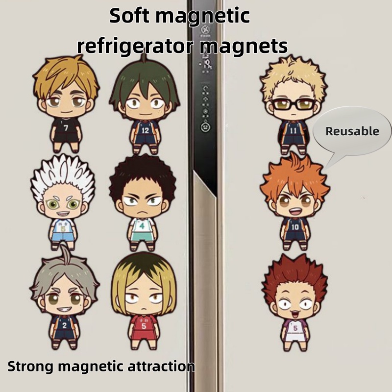 Commercial Kitchen Setup - Bestselling Haikyuu!! Creative Magnetic Fridge Stickers
