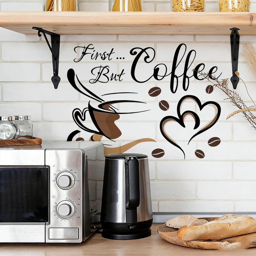 Commercial Kitchen Wall Panels - 1 Pack Coffee Bar Wall Decal