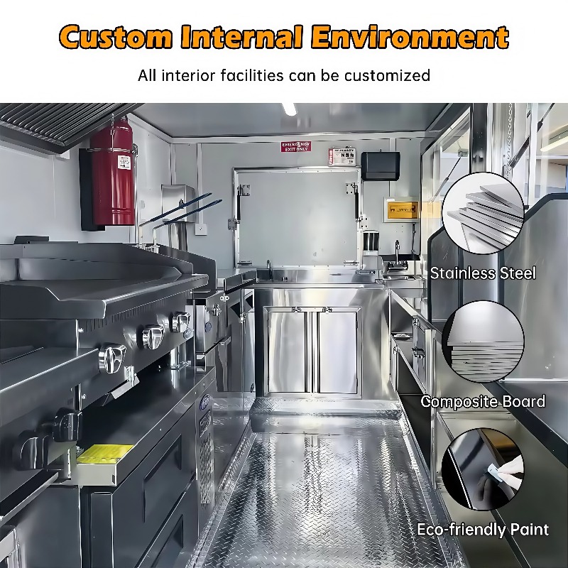 USA Approved Custom Food Trail - Commercial Kitchen Trailer ulasan dan harga