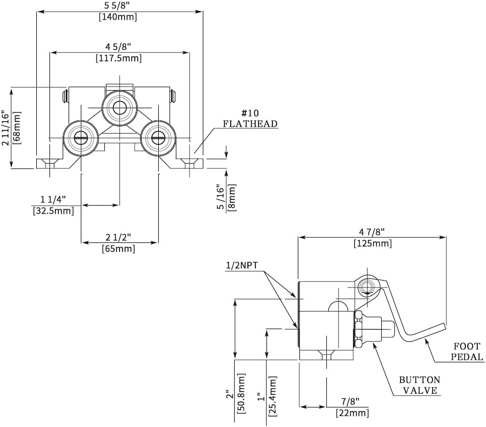 Brass Dual Handle Hot & Cold F - Commercial Kitchen Sink ulasan dan harga
