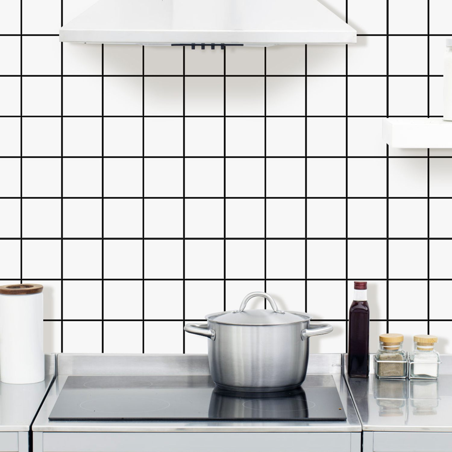10pcs Premium Square Wall Tile - Commercial Kitchen Wall Panels ulasan dan harga