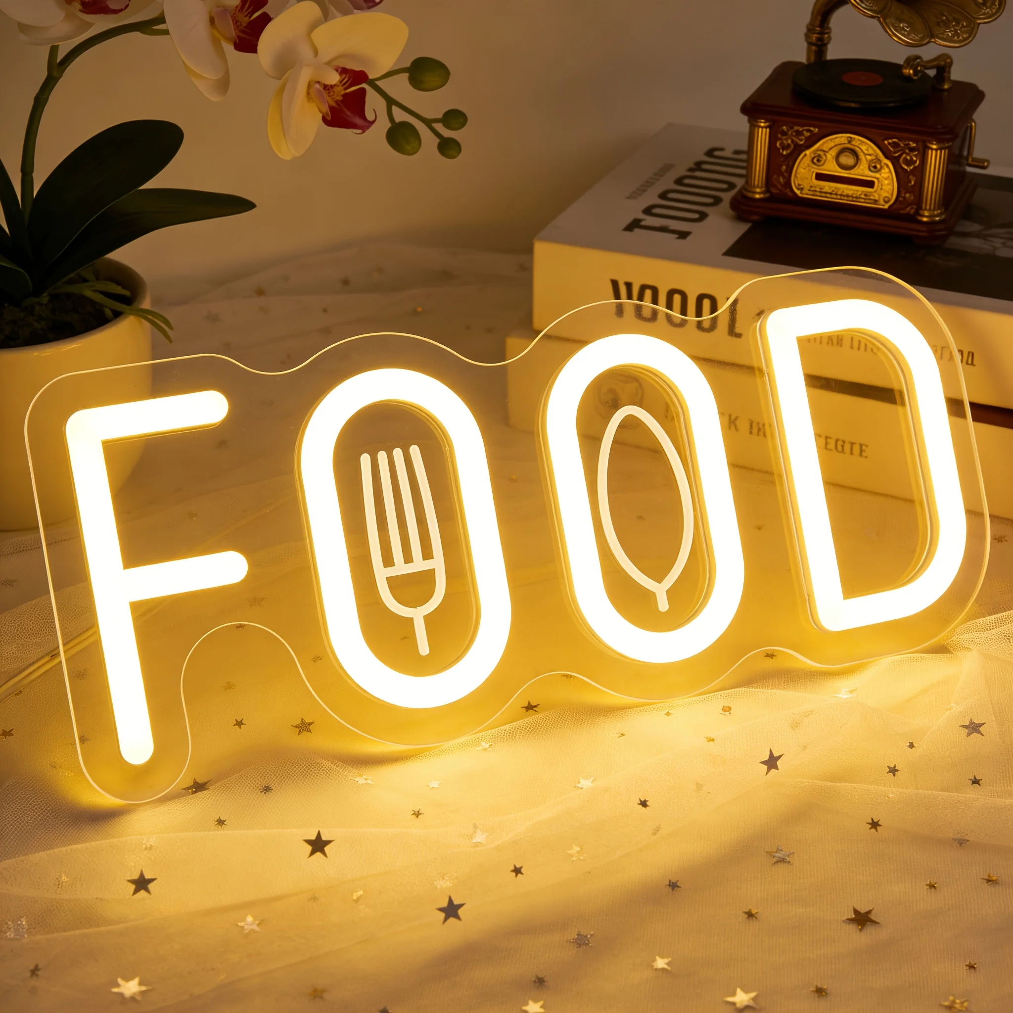 Food Neon Sign for Food Shop W - Commercial Kitchen Windows ulasan dan harga