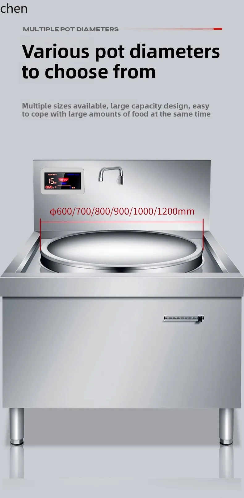 ZML commercial induction cooke - Commercial Kitchen Stove ulasan dan harga