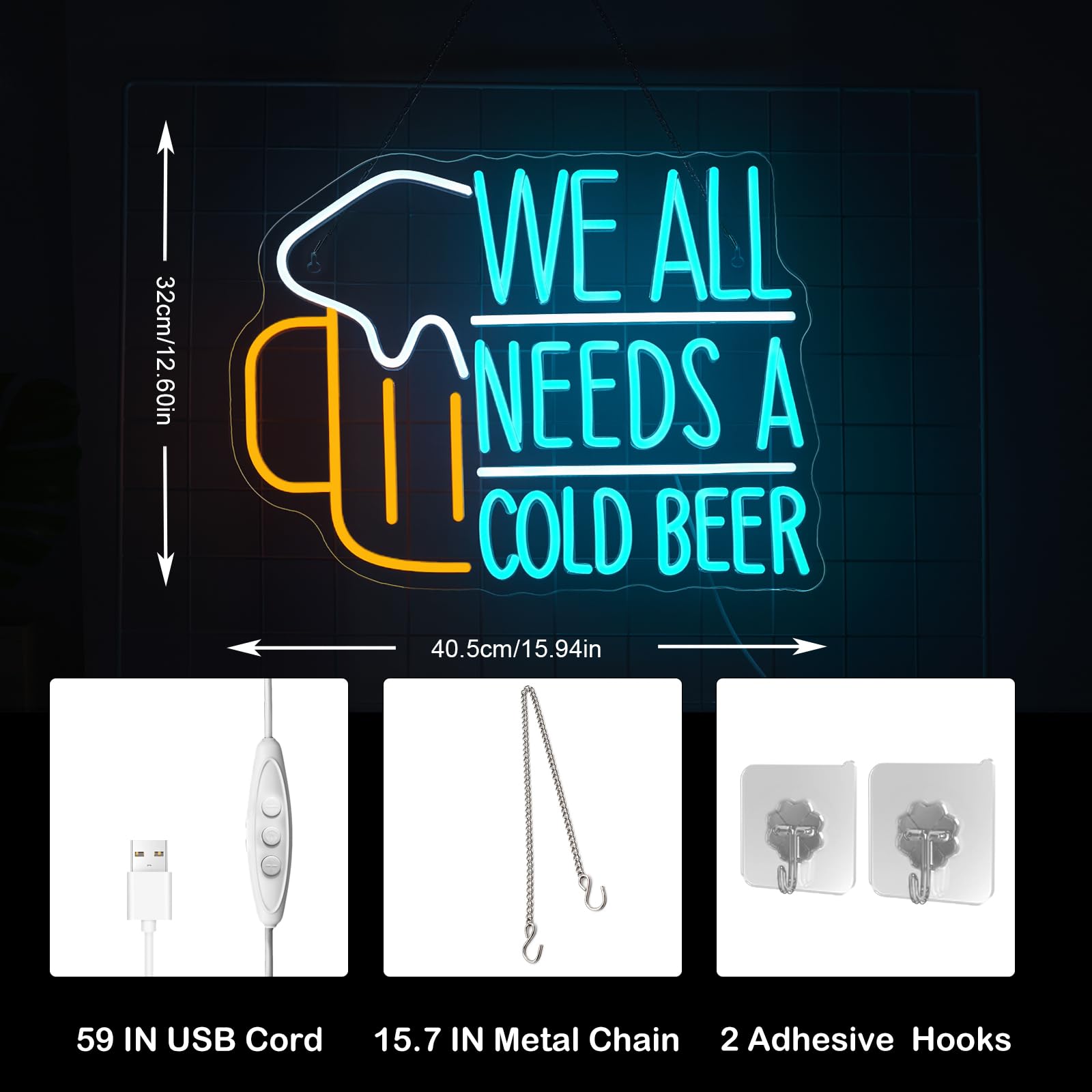 Beer Neon Sign LED Light Sign  - Commercial Kitchen Needs ulasan dan harga