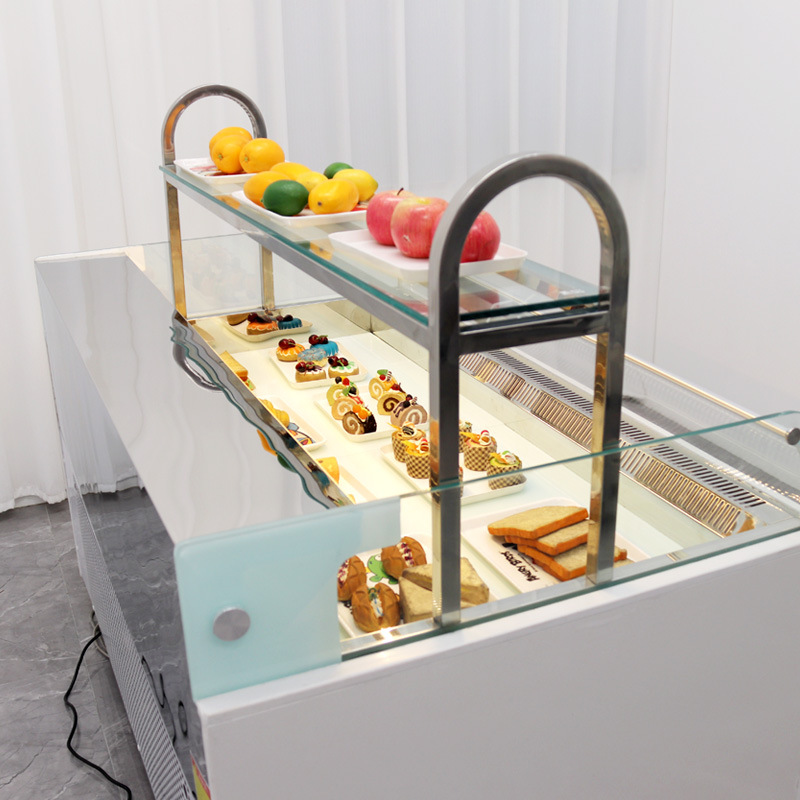 Air Cooling Open Front Sandwic - Refrigerated Display Case ulasan dan harga