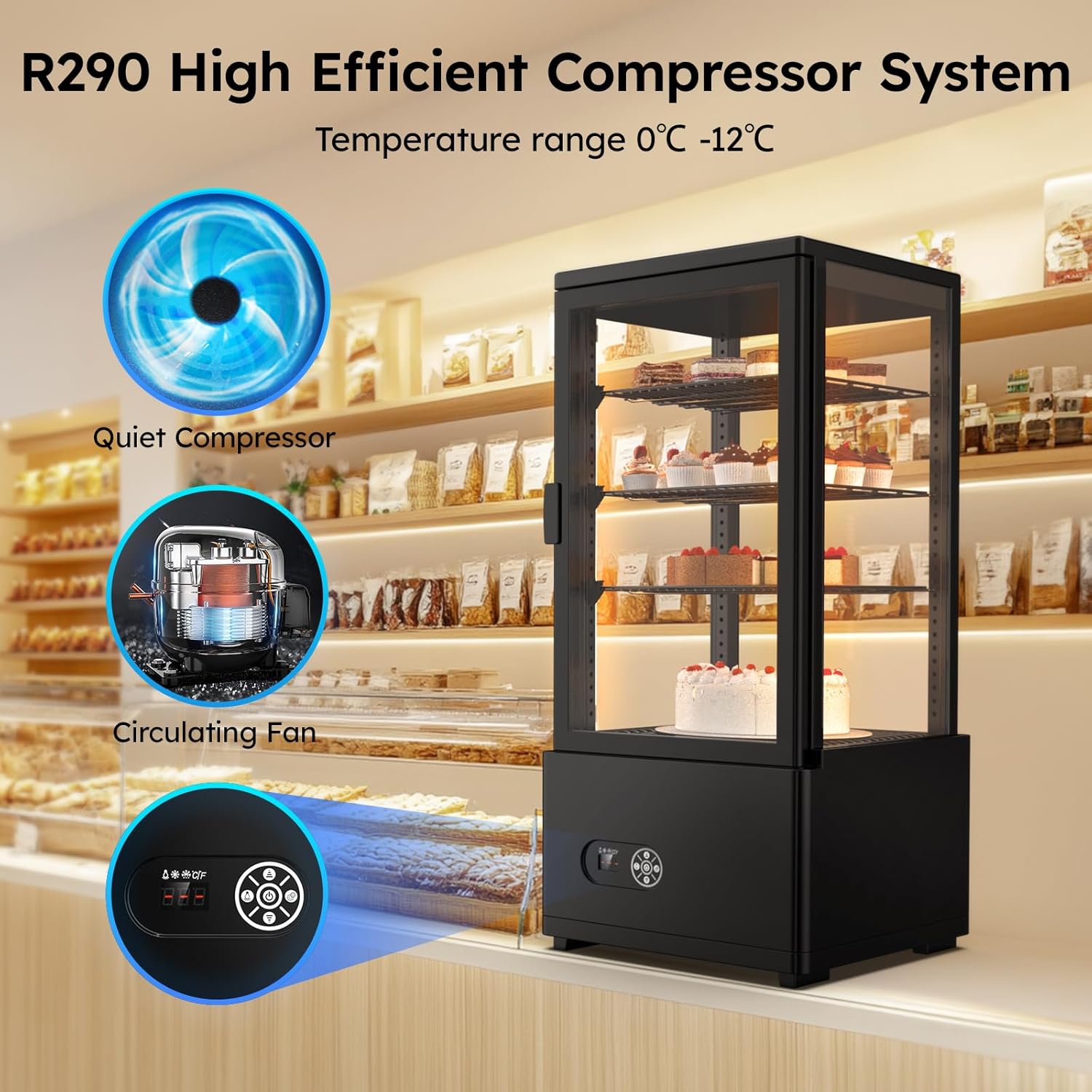 Commercial Display Refrigerato - Refrigerated Display Case ulasan dan harga