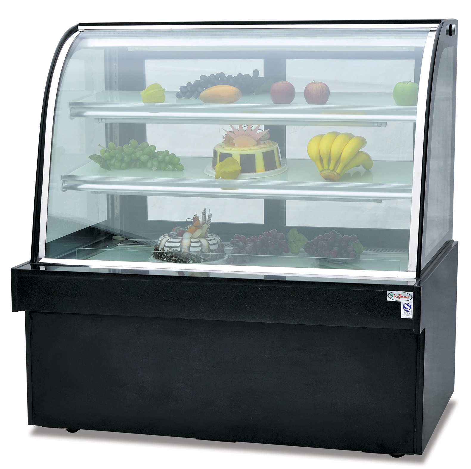 Commercial countertop stainles - Refrigerated Display Case ulasan dan harga