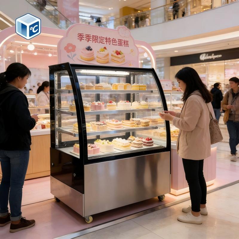 2 Tier Commercial Cake Display - Refrigerated Display Case ulasan dan harga