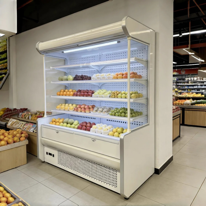 custom.Multi-Deck Open Showcas - Refrigerated Display Case ulasan dan harga