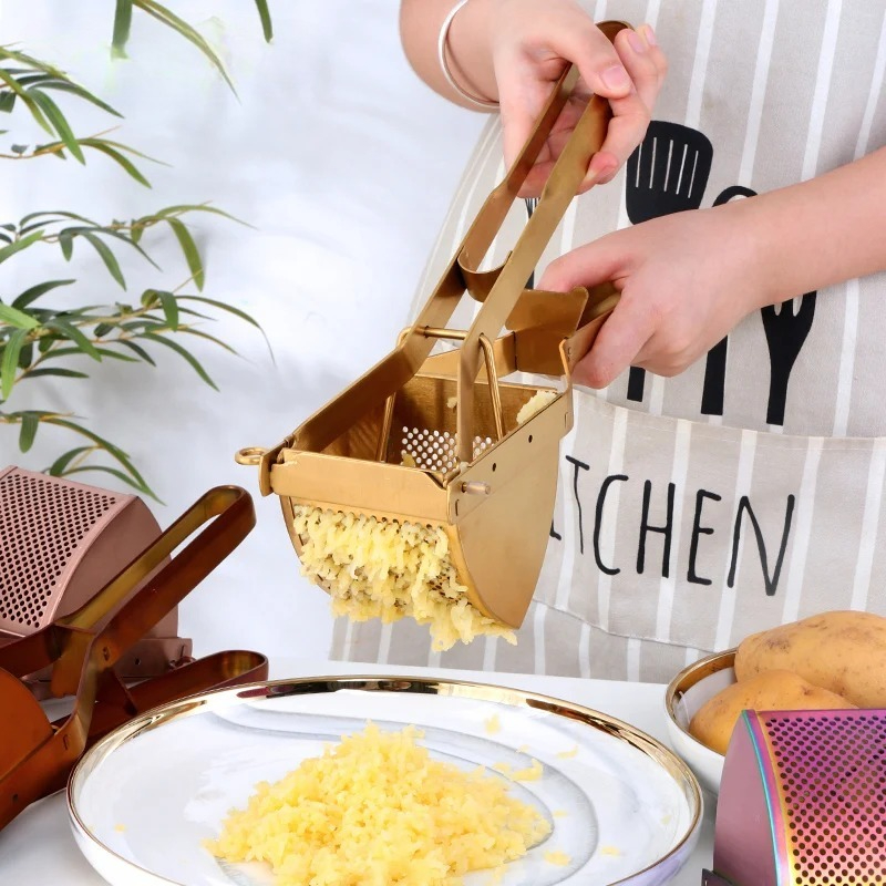 1pc Gold Potato Ricer Manual L - Commercial Kitchen Manufacturers ulasan dan harga