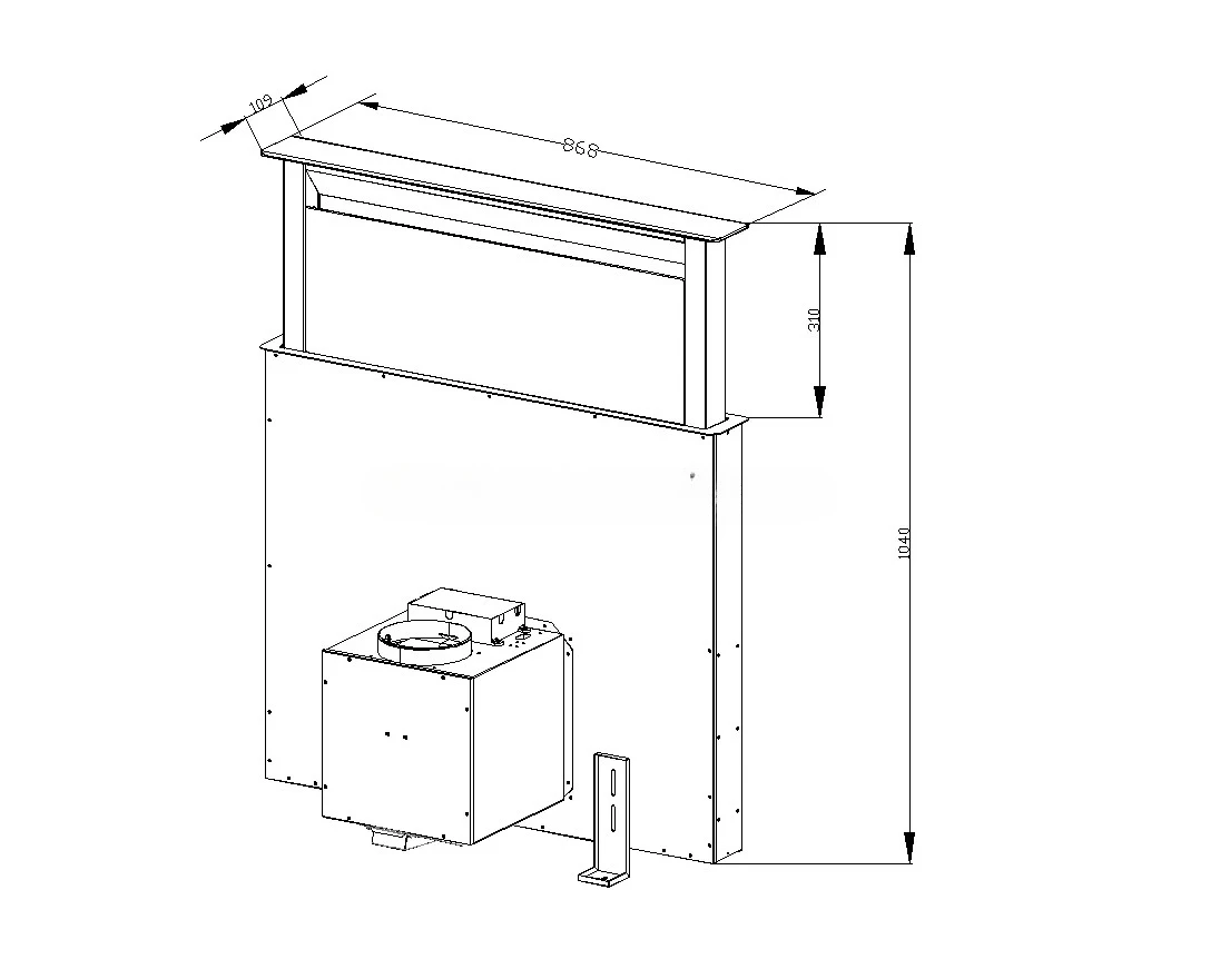 90cm Ultra-Thin Slide-Out Down - Commercial Kitchen Hood Installation ulasan dan harga