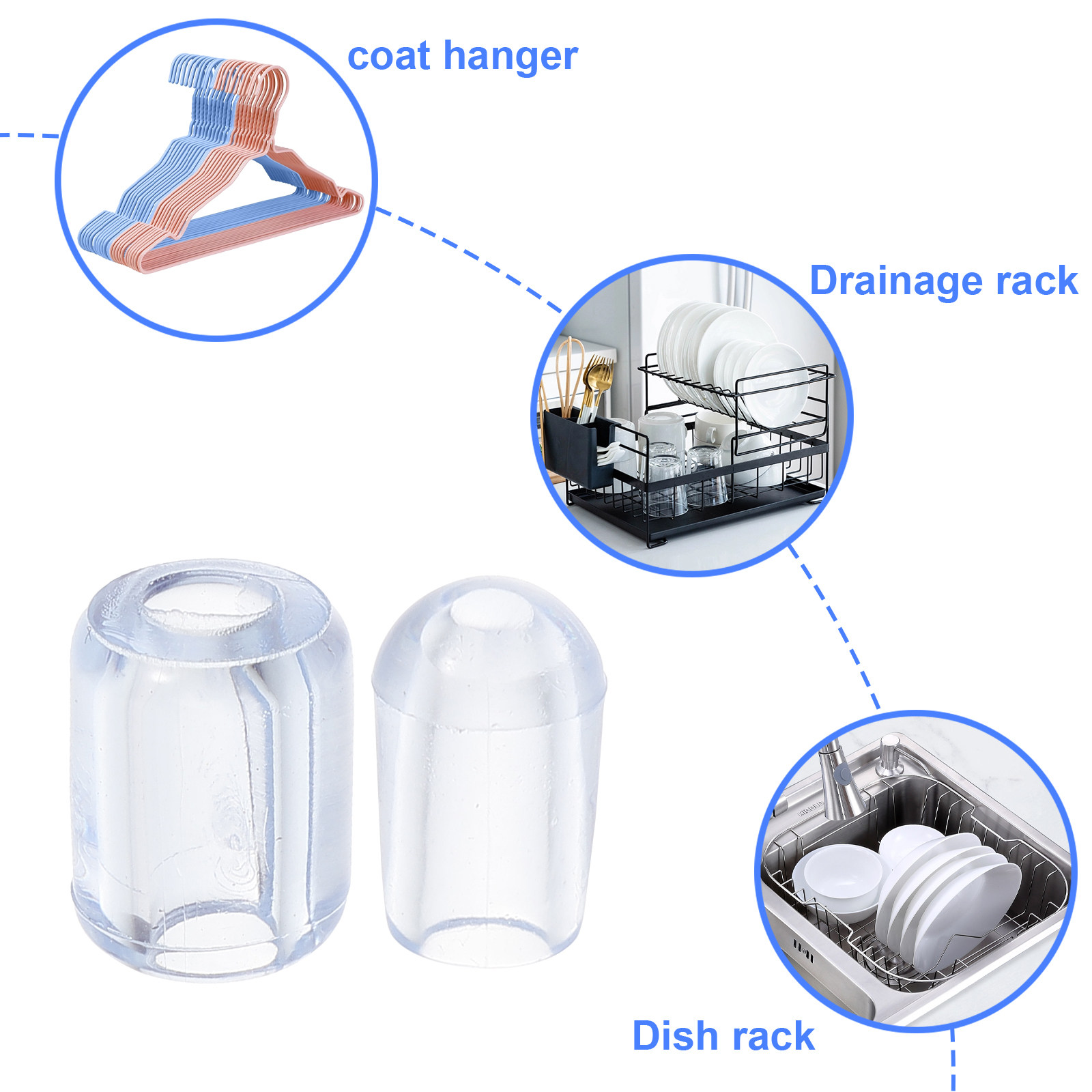 80Pcs Kitchen Sink Grid Feet P - Commercial Kitchen Setup ulasan dan harga