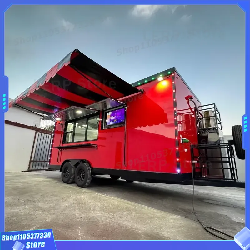 EPA Compliant Mobile Food Trai - Commercial Kitchen Trailer ulasan dan harga