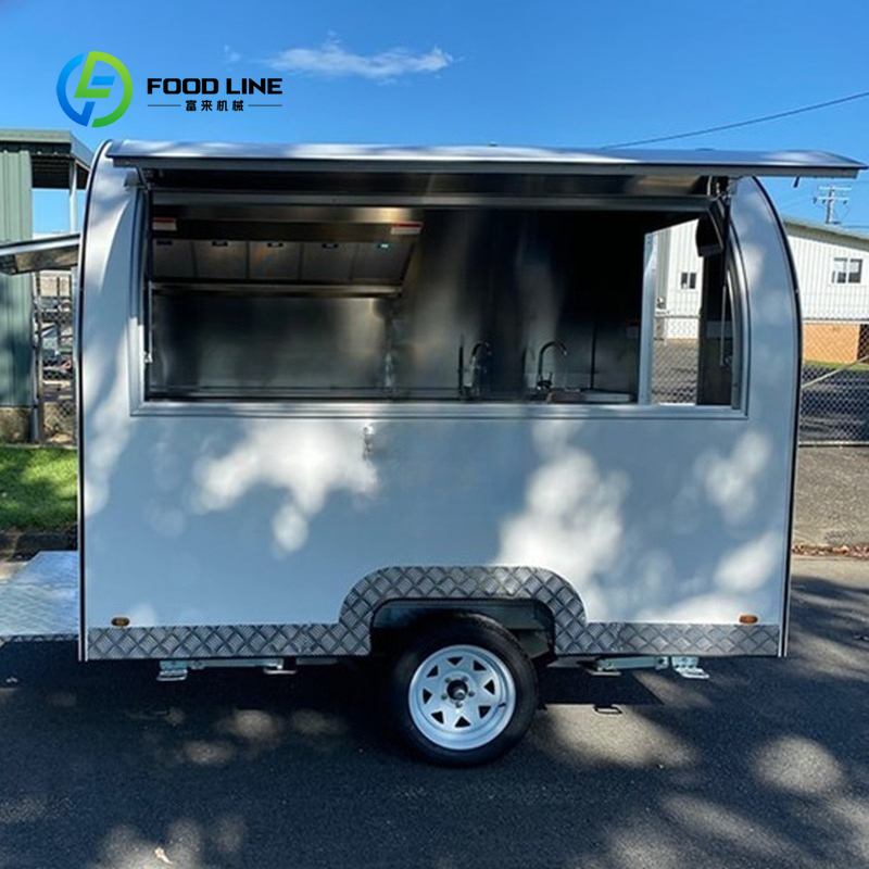 Customized Round Food Trailer  - Commercial Kitchen Windows ulasan dan harga