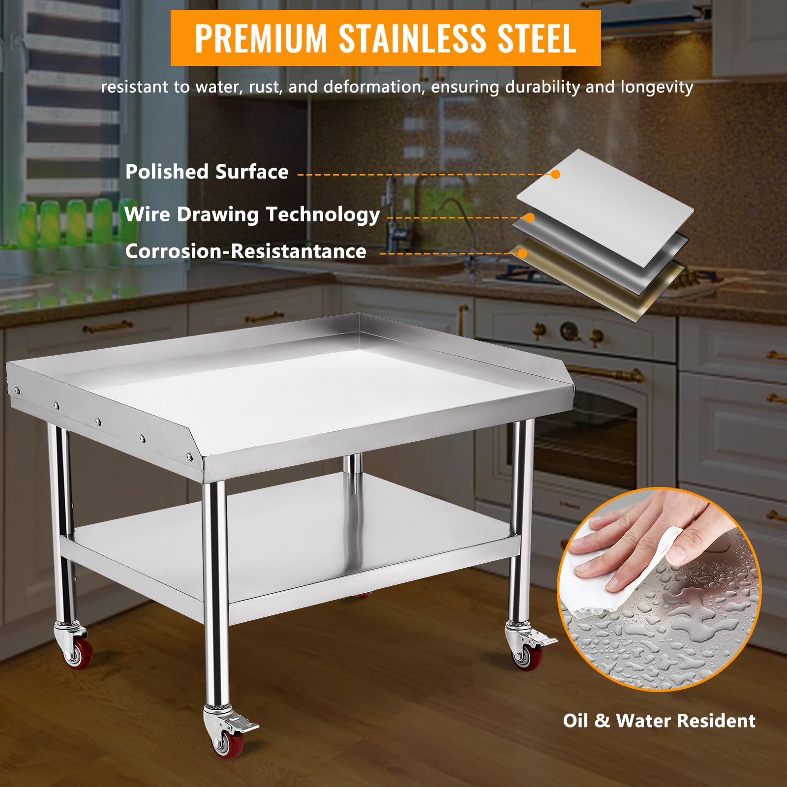 Stainless Steel Equipment Gril - Commercial Kitchen Worktops ulasan dan harga