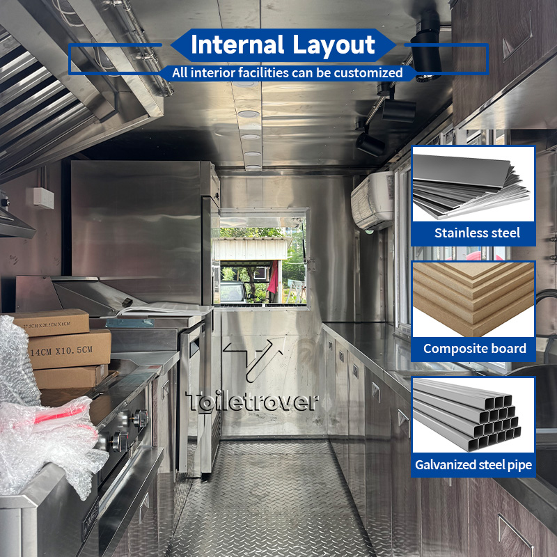 Remorque Food Truck Container  - Commercial Kitchen Windows ulasan dan harga