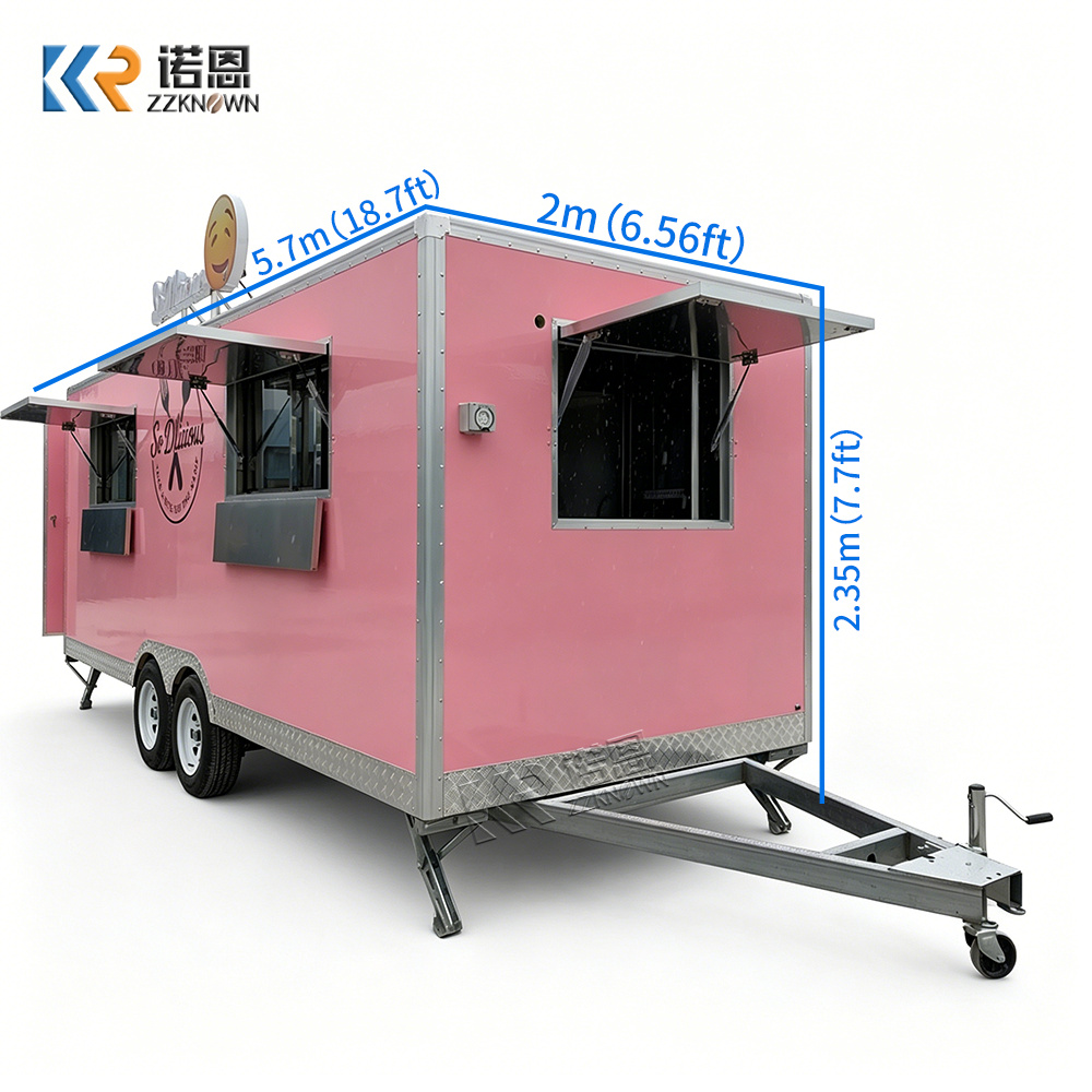 High Quality Food Truck Commer - Commercial Kitchen Trailer ulasan dan harga