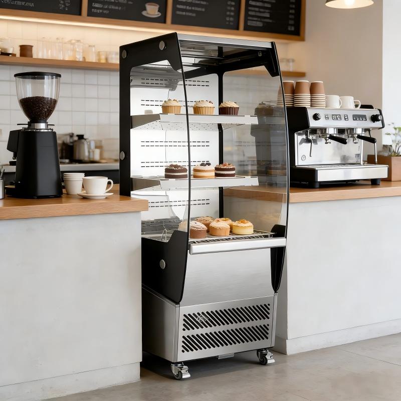494x677x1455mm Rotating Commer - Refrigerated Display Case ulasan dan harga