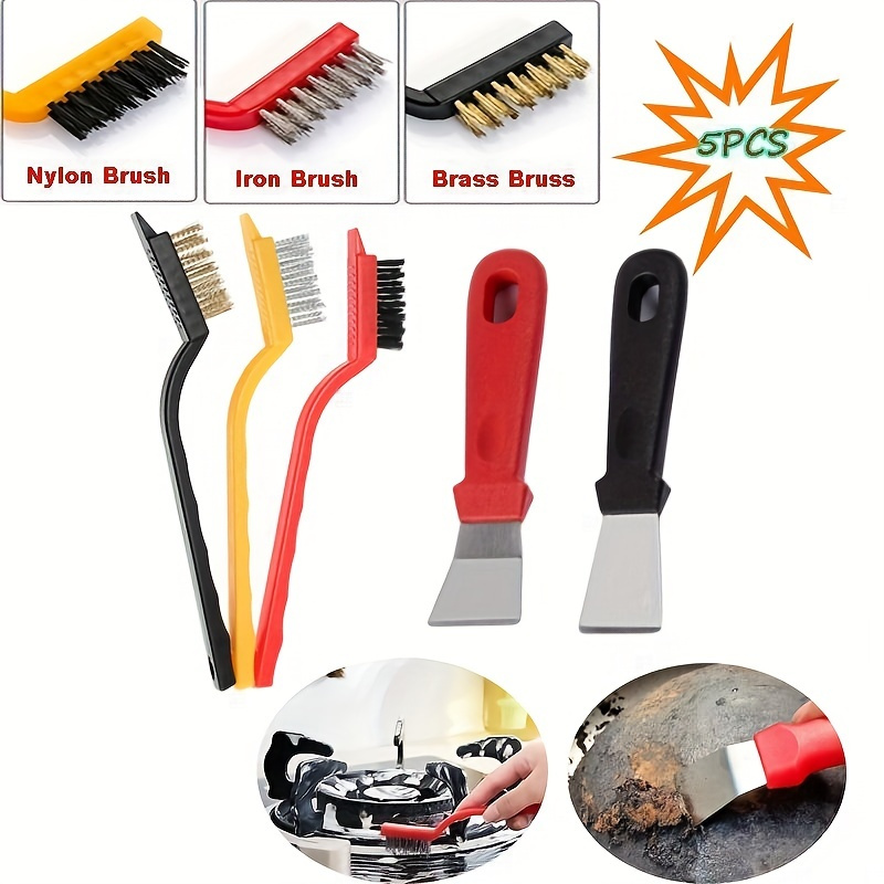 5-Piece Kitchen Cleaning Brush - Commercial Kitchen Hood Installation ulasan dan harga