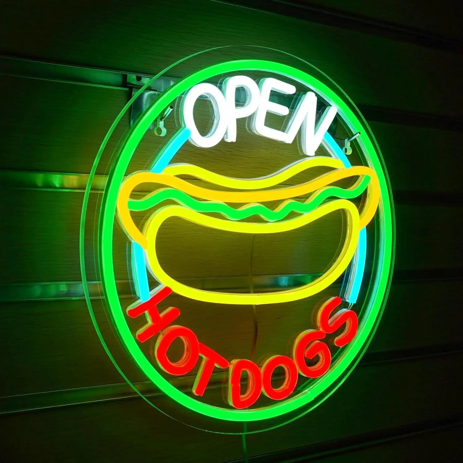 Hot Dog Open LED Neon Sign for - Commercial Kitchen Windows ulasan dan harga