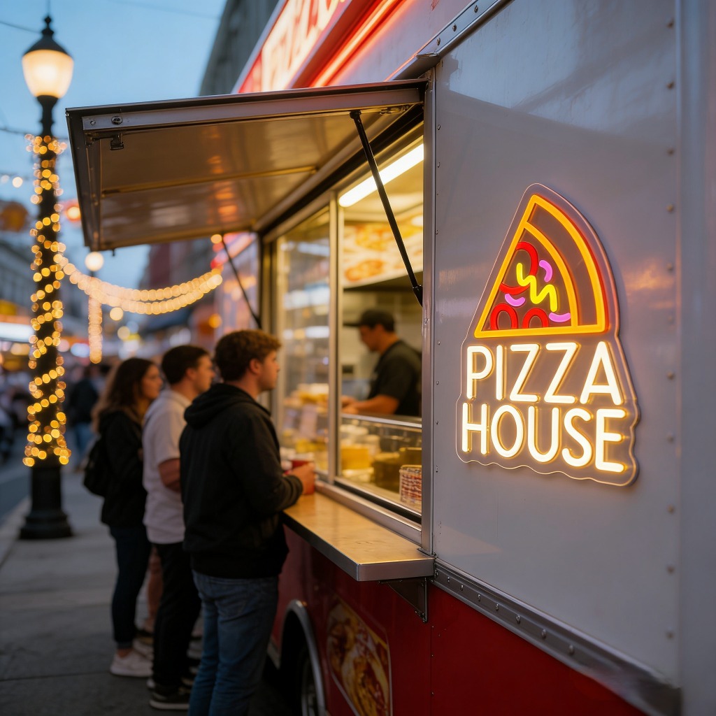 Pizza House Neon Sign USB Dimm - Commercial Kitchen Windows ulasan dan harga